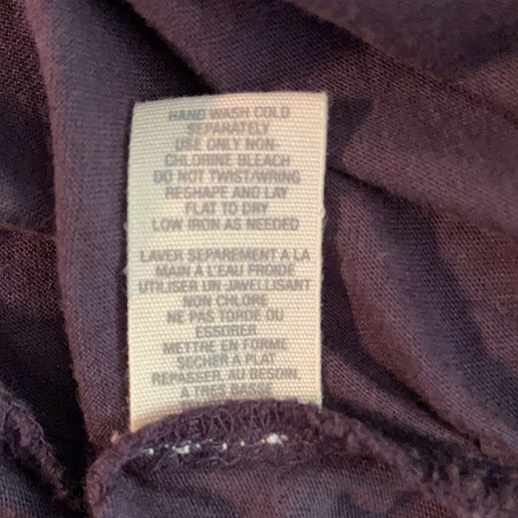 Francesca’s Medium Purple Deep V Embellished Top: 4071 - Picture 11 of 11